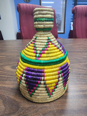 Handwoven Basket with Lid #25-159