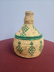 Handwoven Basket with Lid #25-185